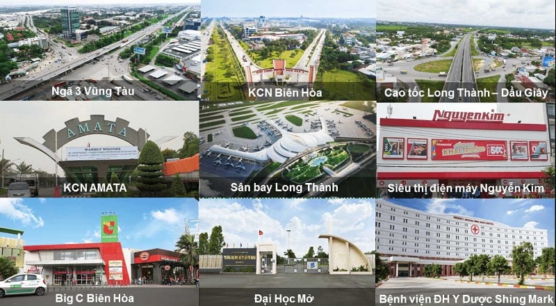 Tiện ích ngoại khu dự án đất nền New City Biên Hòa Đồng Nai